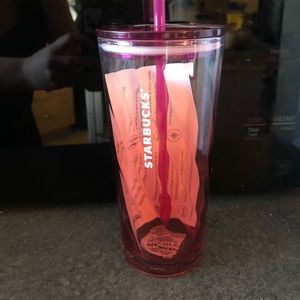 Glass Starbucks cup